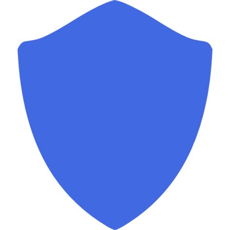 Royal Blue Shield Icon Free Royal Blue Shield Icons