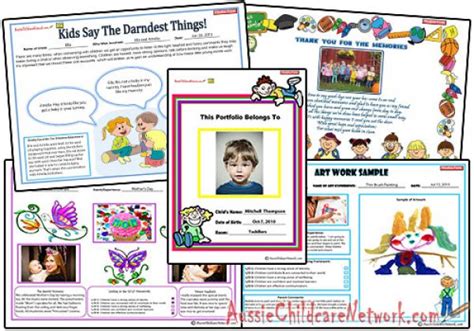 Child Care Portfolio Template Free Free Templates Printable