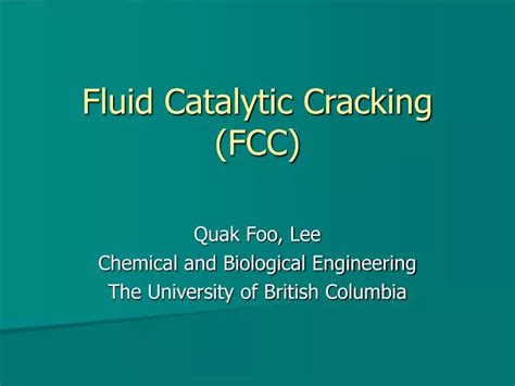 Ppt Fluid Catalytic Cracking Fcc Powerpoint Presentation Free