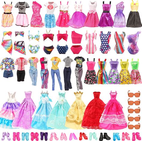 Amazon BARWA 35 Pack Doll Clothes And Accessories 5 PCS Fashion