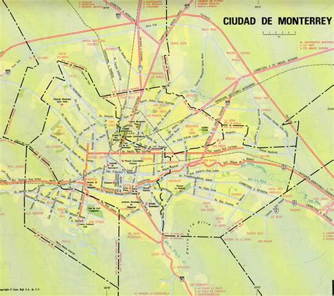 Monterrey Map Mexico