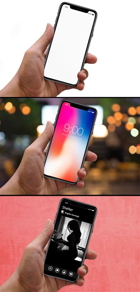 Free Iphone X Mockup Template Psd Behance