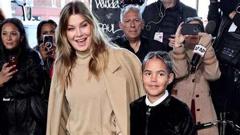 Seltener Auftritt Ellen Pompeo Mit Tochter Auf Fashionshow