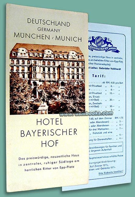 Hotel Bayerischer Hof Advertising Brochure