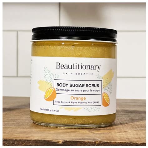 Brightening Sugar Scrub Orange Beautitionary Natural Scrub