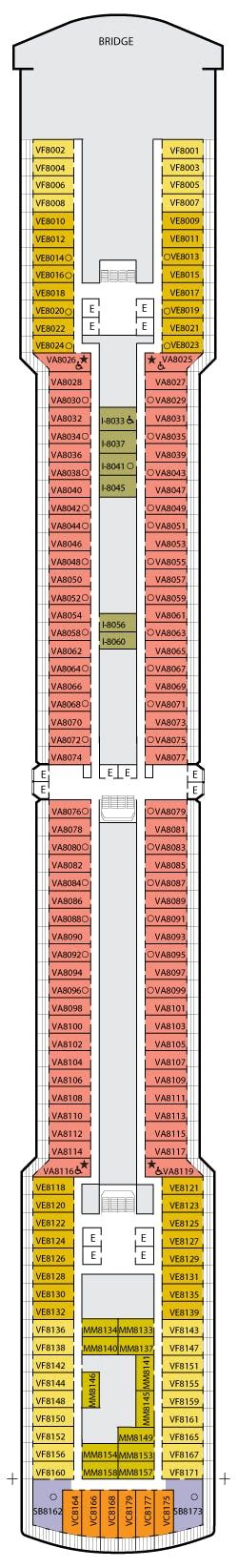 Eurodam Deck Plans