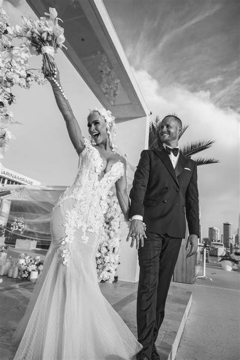 Ellie Gonsalves Wears Three Couture Dresses at Her Destination Wedding