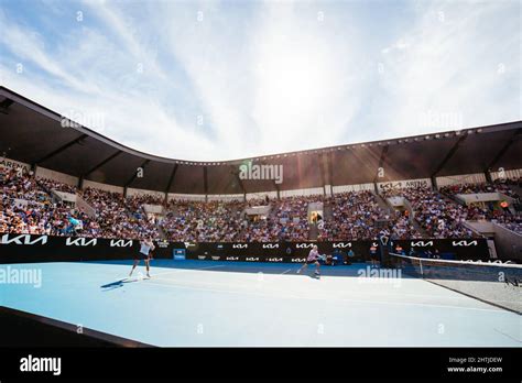 Australian Open Stadium Shot Stock Photo Alamy