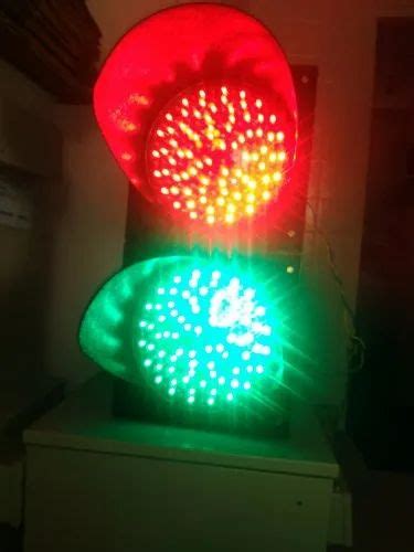 Toll Overhead Traffic Signal Light Red Cross And Green Arrow Traffic