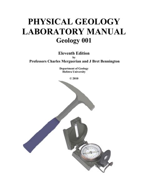 Laboratory Manual In Physical Geology 12th Edition Pdf Free