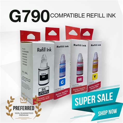 Canon Ink Refill GI 790 For G2010 G2000 G3000 G3010 G4000 G4010 Black