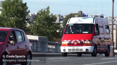 Bspp Psr Paris Fire Dept Ambulance Youtube