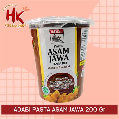 Jual Adabi Pasta Asam Jawa Gram Tanpa Biji Seedless Tamarind Hk