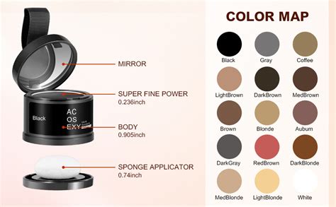 Acosexy Root Touch Up Hair Color Powderroot Cover Up Hairline Shadow Powderdark