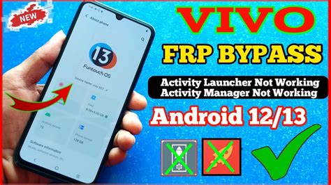 Vivo Y Y Frp Bypass Unlock Activity Launcher