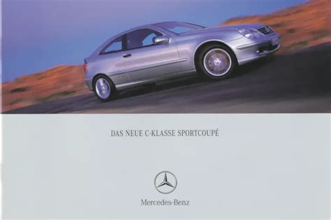 MERCEDES C KLASSE SPORTCOUPÉ Prospekt 2000 8 00 D brochure catalogue