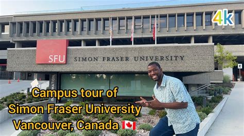 Canada Universities Campus Tour Of Simon Fraser University Sfu