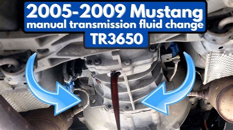 How To Change Manual Transmission Fluid On A S Mustang Youtube