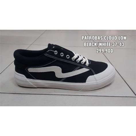 Jual Patrobas Cloud Low Black White Shopee Indonesia