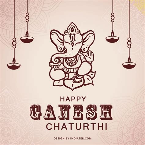 Free Ganesh Chaturthi Greetings And Image Wishes With Psd Template