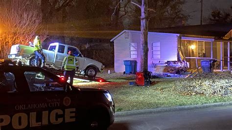 Truck Crashes Into Sw Okc Home Following Overnight Pursuit