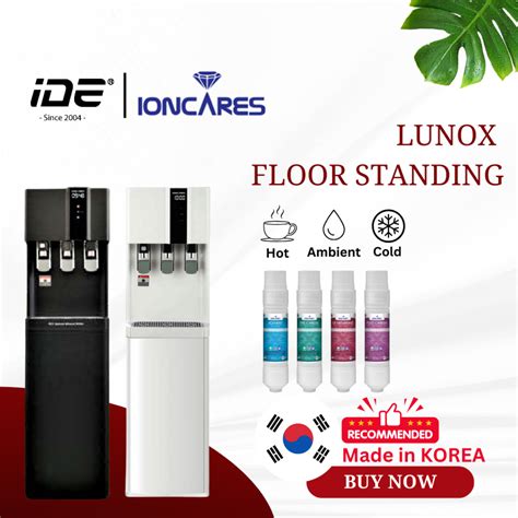 IONCARES LUNOX Hot Normal Cold Floor Standing Water Dispenser Water Purifier Penapis Air