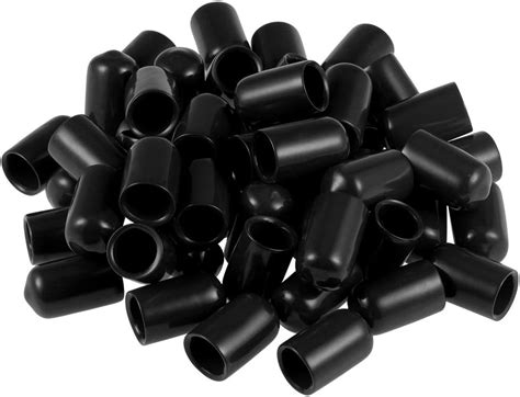 Sourcing Map Pcs Rubber End Caps Mm Id Vinyl Round Tube Bolt Cap