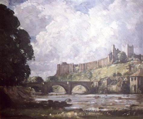 Richmond Castle Richmond Castle From The Swale By David Muirhead