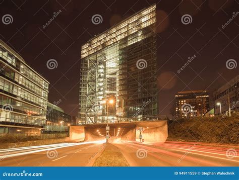 The Modern City Gate Of Dusseldorf Stock Image Image Of Gate City