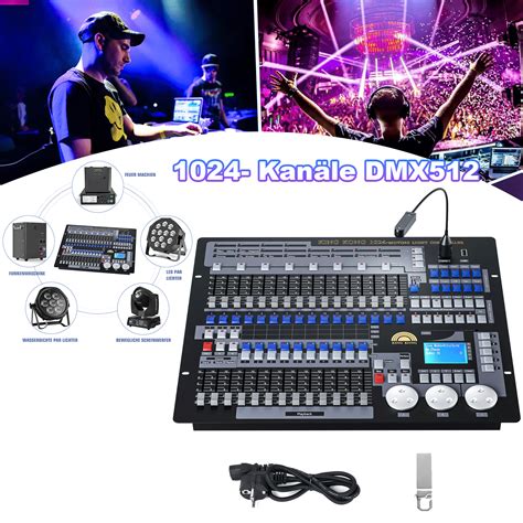 1024 Kanäle DMX 512 Controller Konsole für DJ Disco Bar Party Licht