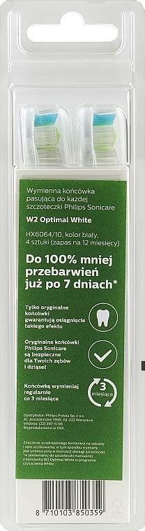 Philips Sonicare W Optimal White Standard Ultrasonic Toothbrush Heads