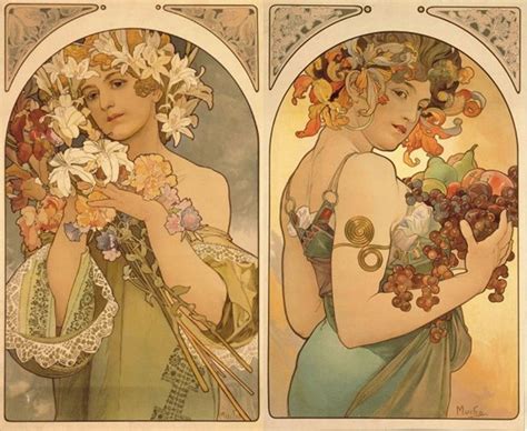 Alphonse Mucha Flower Fruit 1897