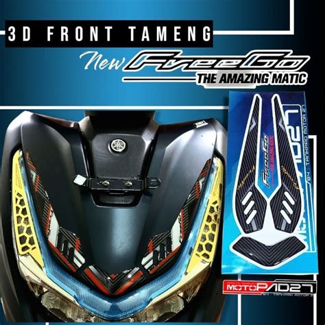 Jual Motopad Stiker Freego Stiker Resin Timbul Cover Tameng