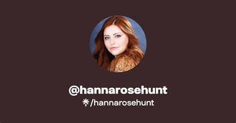 Hannarosehunt Instagram Linktree