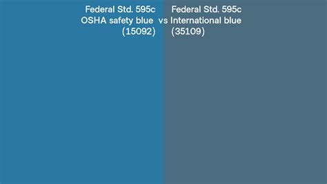 Federal Std C Osha Safety Blue Vs International