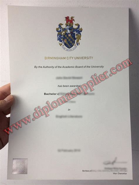 How Long To Buy Birmingham City University Fake Degree Certificate