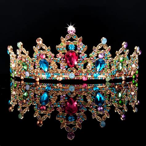 Buy Tiaras For Women Didder Multicolour Crystal Crown Tiaras For Girls