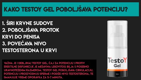 TestoY Gel za potenciju i povećanje penisa Srbija gde kupiti cena