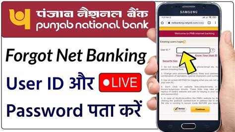 Pnb User Id Password Kaise Pata Kare How To Forgot Punjab National