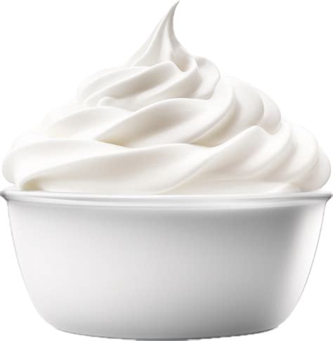 White Whipped Cream Png With AI Generated 33888595 PNG