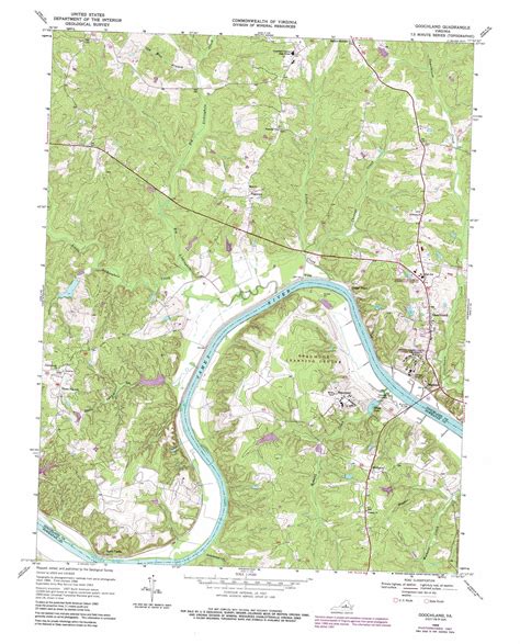 Goochland Topographic Map 124000 Scale Virginia