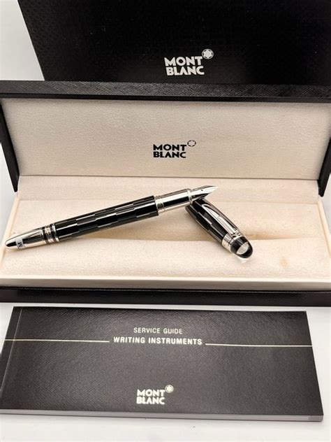 Montblanc - Black Mystery Full Set Feder M - Fountain pen - Catawiki