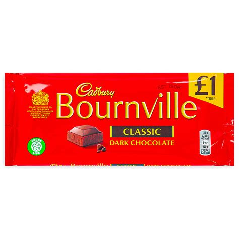 Cadbury Bournville Classic Dark Chocolate Bars 100 g-UK – Candy Funhouse CA