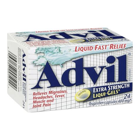 Advil Extra Strength Liquid Gel Caps With Ibuprofen Stongs Market