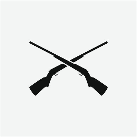 imple vector rifle design for logo icon 6329997 Vector Art at Vecteezy