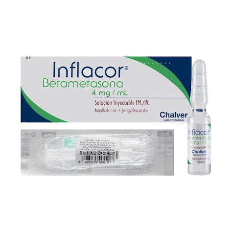 Inflacor Betametasona Solución Inyectable 4 Mg Rappi