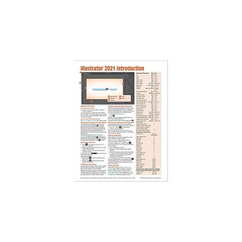 Buy Adobe Illustrator 2021 Introduction Quick Reference Guide Cheat Sheet Of Instructions Tips