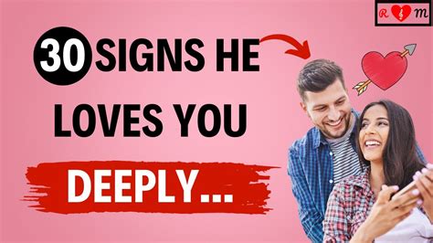 30 Signs He Loves You Deeply Will He Do This ️ ️😍 Youtube