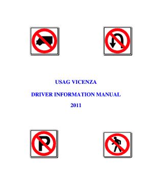 usag vicenza driver information manual fill  printable