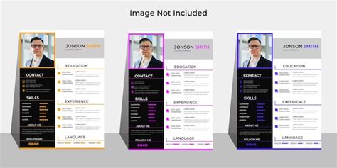 Premium Vector Clean And Modern Resume Or Cv Design Layout